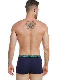 Бамбуковые боксеры на комфортной посадке JOLIDON DT303блнТм Dark_blue